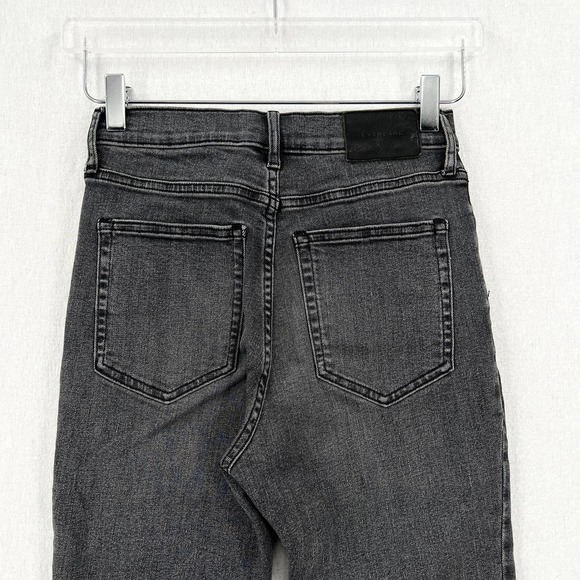 EVERLANE Jeans Womens 27 Ankle Gray High Rise Slim Skinny Stretch Denim - Picture 4 of 13